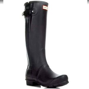 Hunter Women's Original Slim Zip Wellington Rain Boots Size 6 Like New